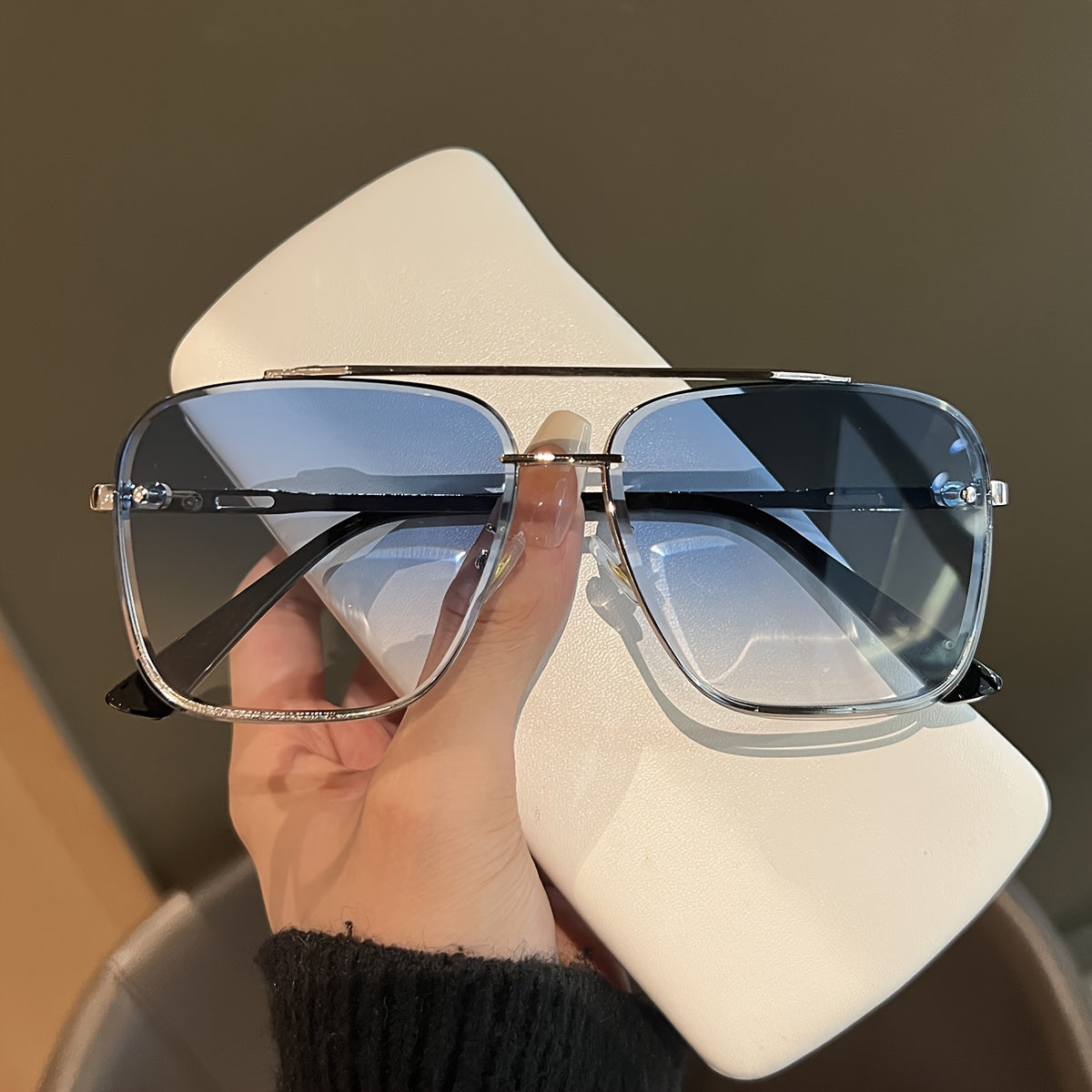 Unisex Fashion Party Sunglasses | Polycarbonate Lens | Stainless Steel Golden Hinges | Stage Performance Eyewear