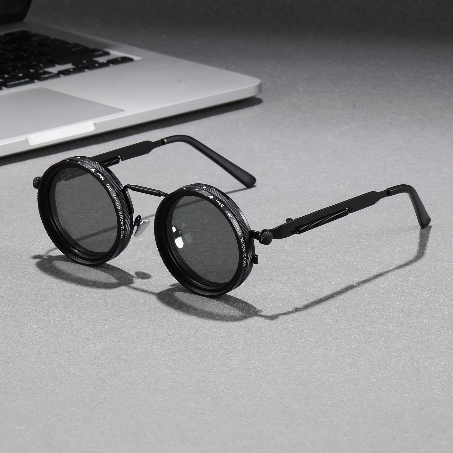Fashionable Adjustable Retro Punk Sunglasses for Men & Women | TAC Lens | Alloy Full Rim Frame | Wide Fit | UV Style Eyewear