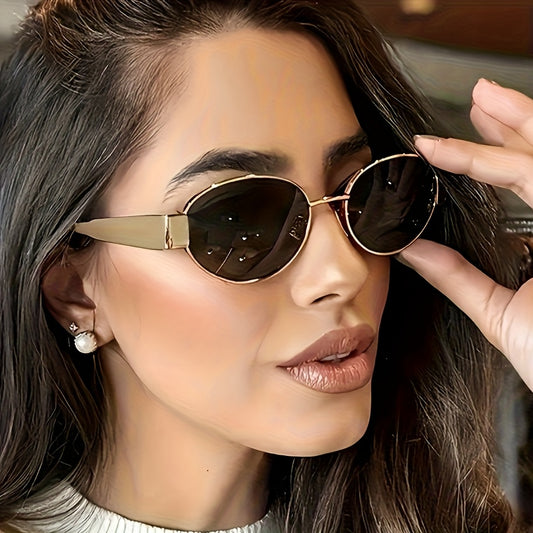 Full-Frame Slim Metal Fashion Glasses for Men & Women