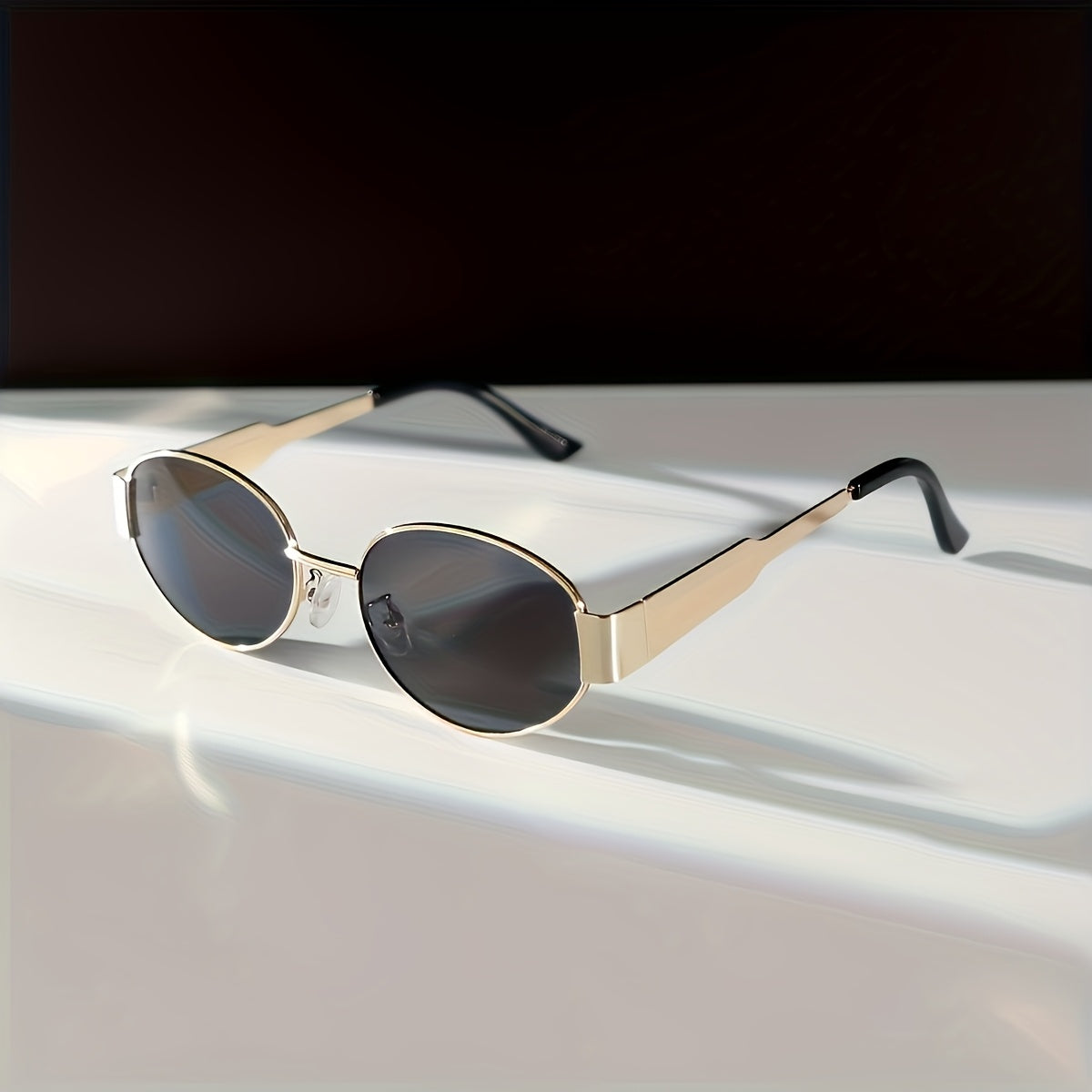 Full-Frame Slim Metal Fashion Glasses for Men & Women
