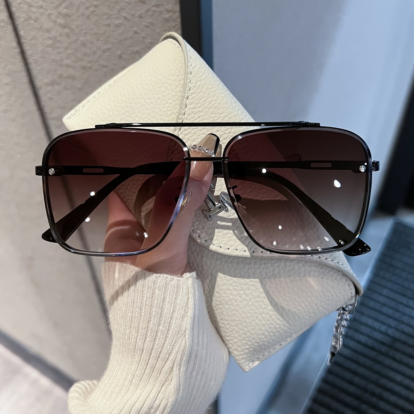 Unisex Fashion Party Sunglasses | Polycarbonate Lens | Stainless Steel Golden Hinges | Stage Performance Eyewear