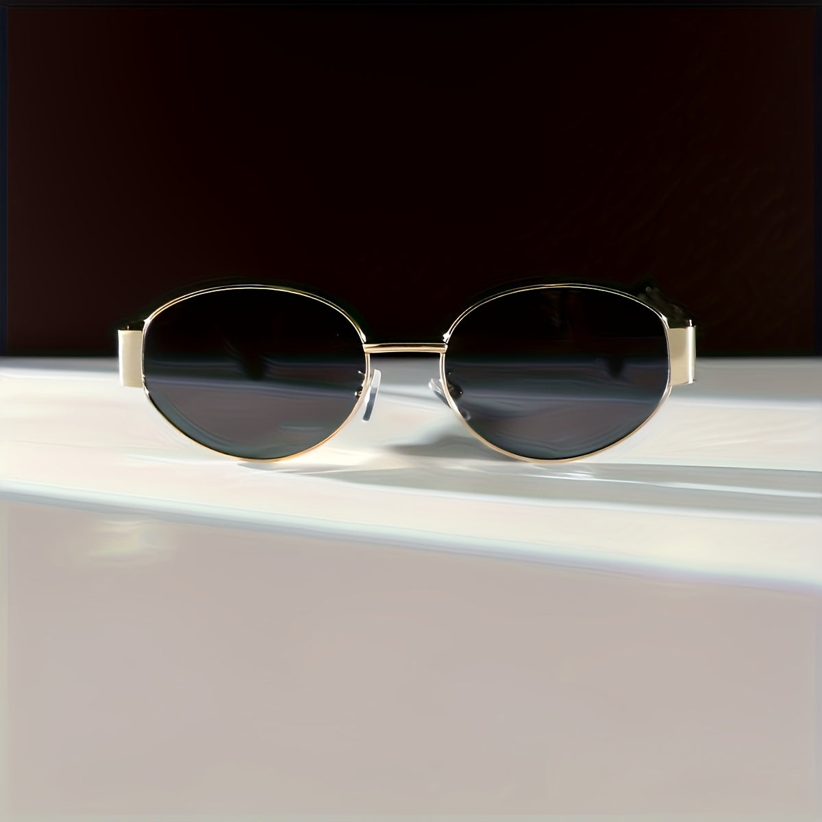 Full-Frame Slim Metal Fashion Glasses for Men & Women