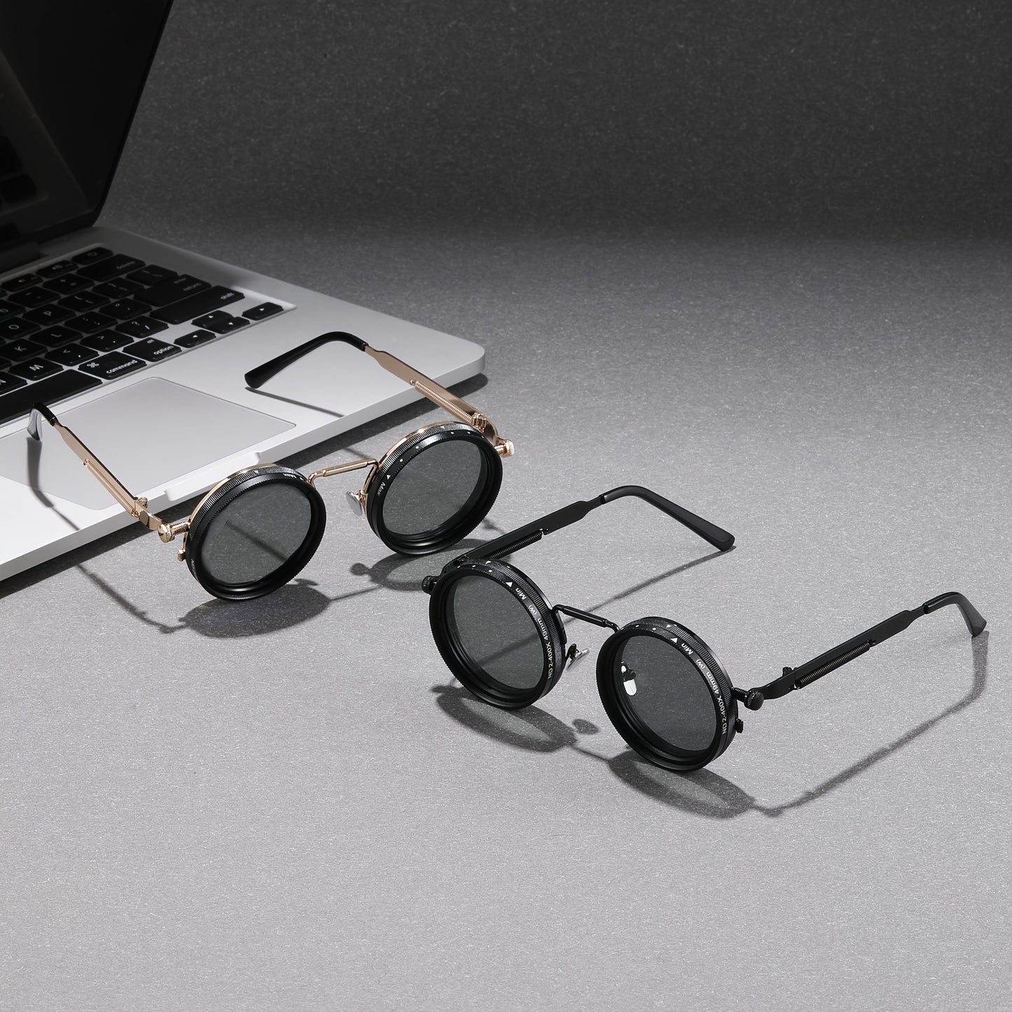 Fashionable Adjustable Retro Punk Sunglasses for Men & Women | TAC Lens | Alloy Full Rim Frame | Wide Fit | UV Style Eyewear