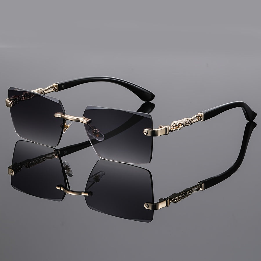 Retro Fashion Glasses – Vintage Rimless Eyewear