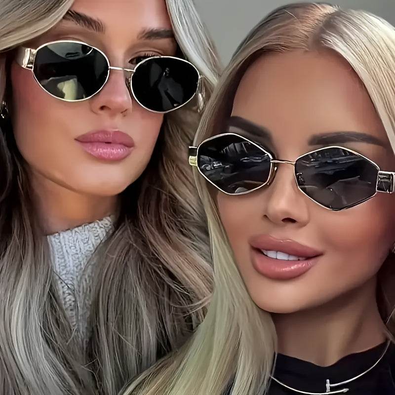 2 Pairs – Fashionable Polygonal Glasses for Men & Women - Sunglass Lover