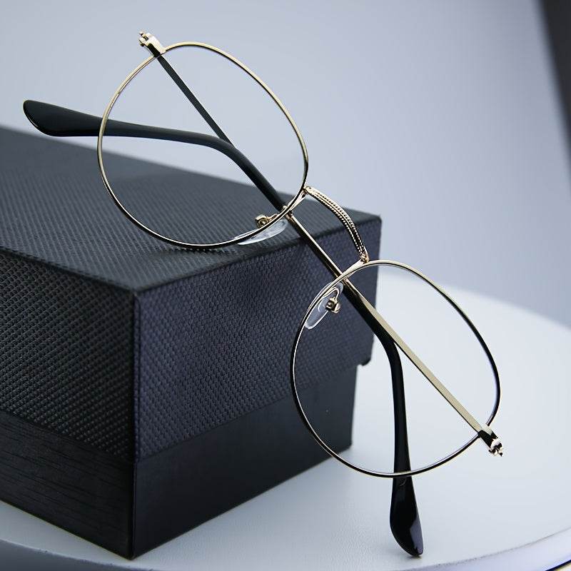 Unisex Round Frame Fashion Glasses - Sunglass Lover