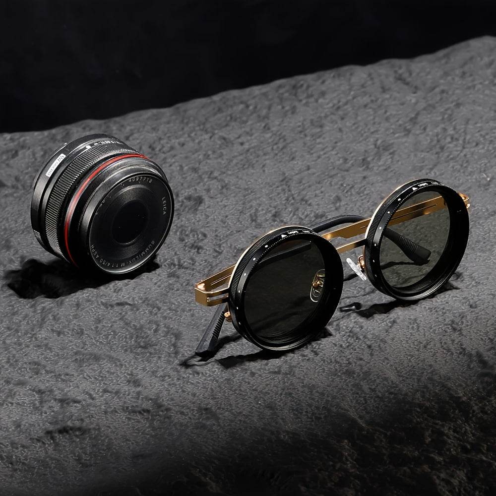 Steampunk Style Rotatable Lens Glasses - Sunglass Lover