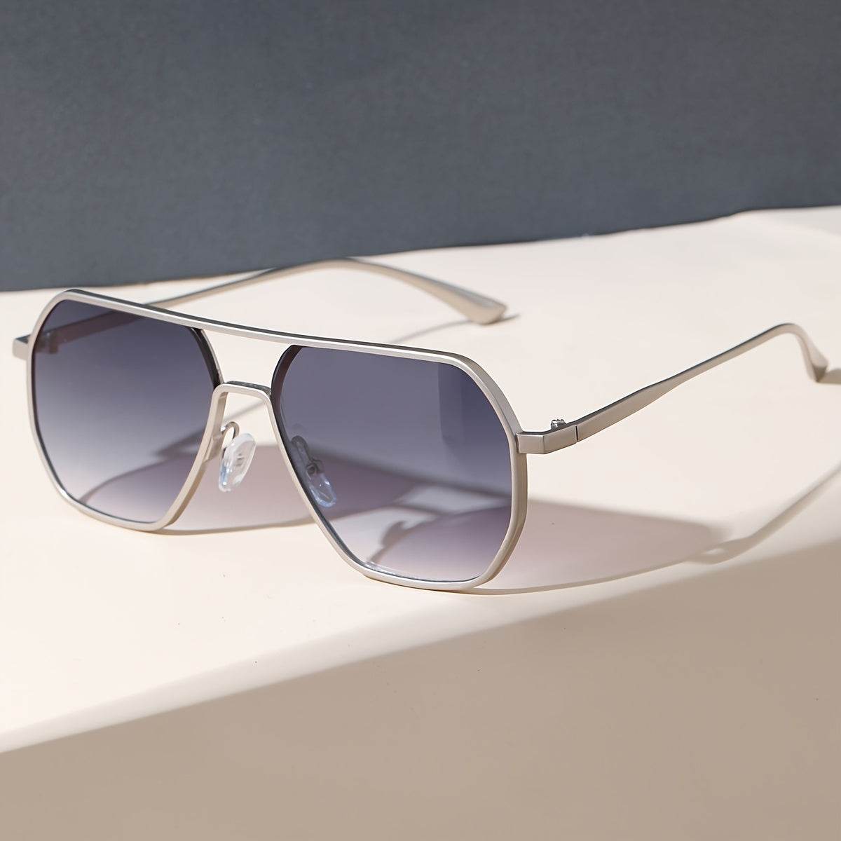 Metro Edge Geometric Flat-Top Glasses - Sunglass Lover