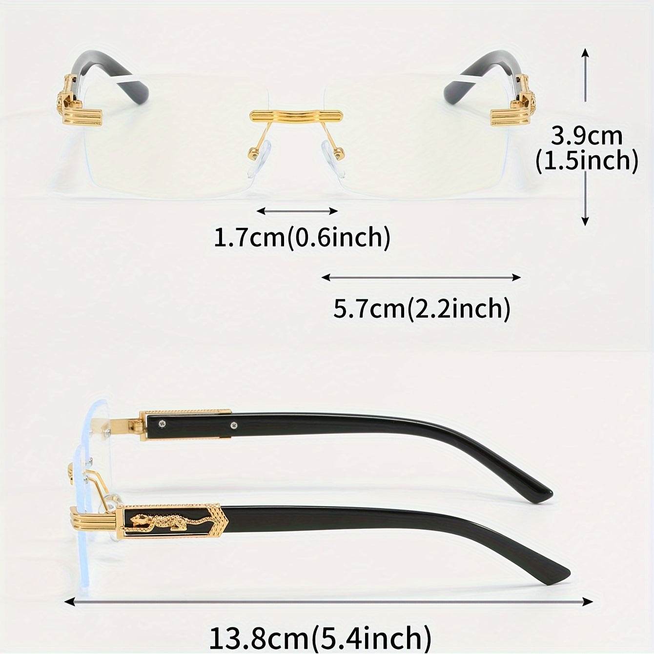 Elegant Black Leopard Print Decorative Glasses - Sunglass Lover