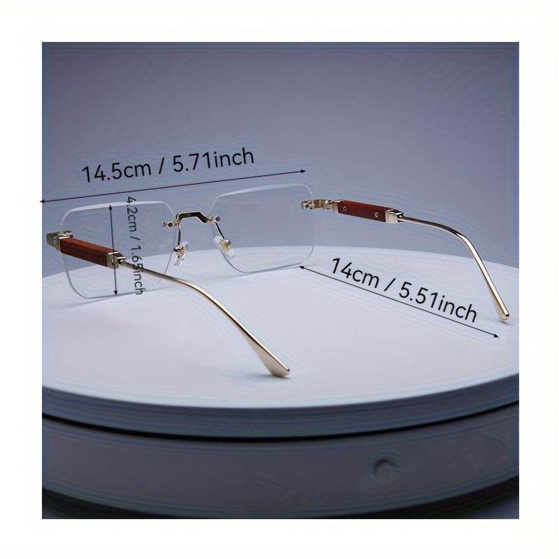 Boho-Chic Rimless Square Fashion Glasses - Sunglass Lover