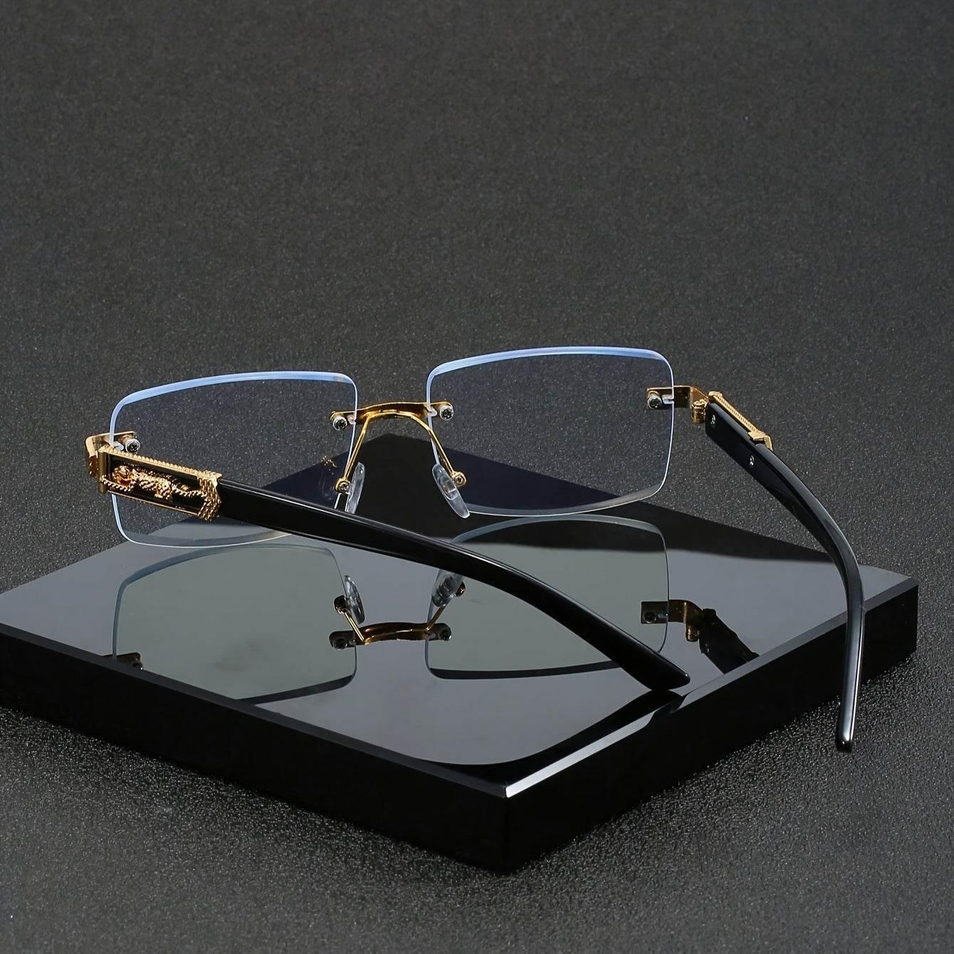 Elegant Black Leopard Print Decorative Glasses - Sunglass Lover