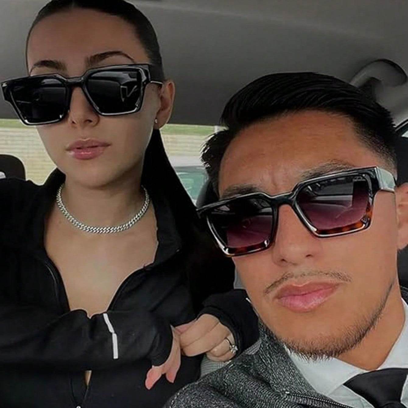 Men's Retro Black Square Fashion Glasses - Sunglass Lover