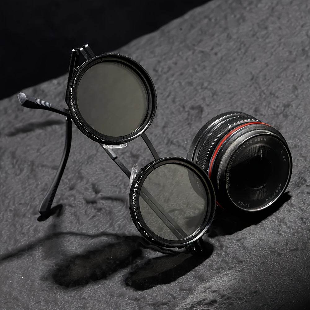 Steampunk Style Rotatable Lens Glasses - Sunglass Lover