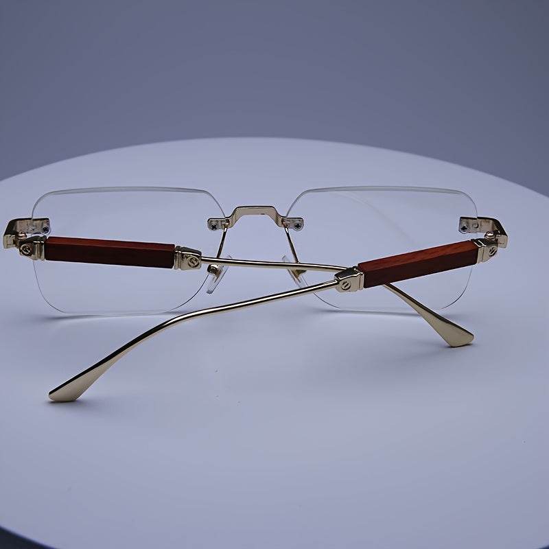 Boho-Chic Rimless Square Fashion Glasses - Sunglass Lover