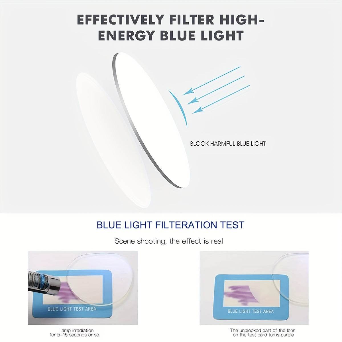 Men’s Retro Square Rimless Blue Light Blocking Glasses - Sunglass Lover