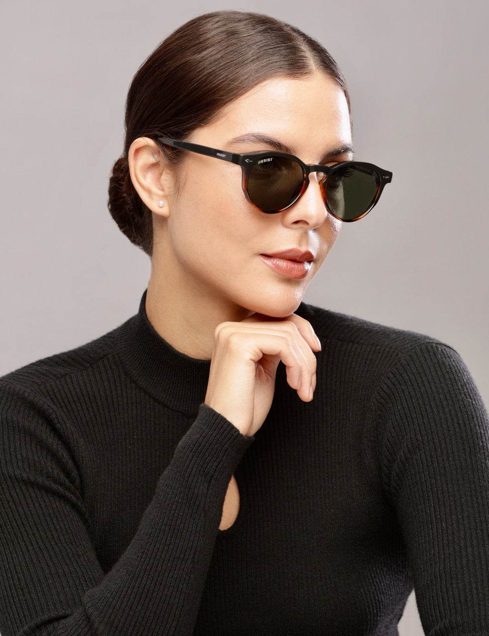 Classic Round Oval Green Wayfarer Sunglasses (50 mm) - Sunglass Lover