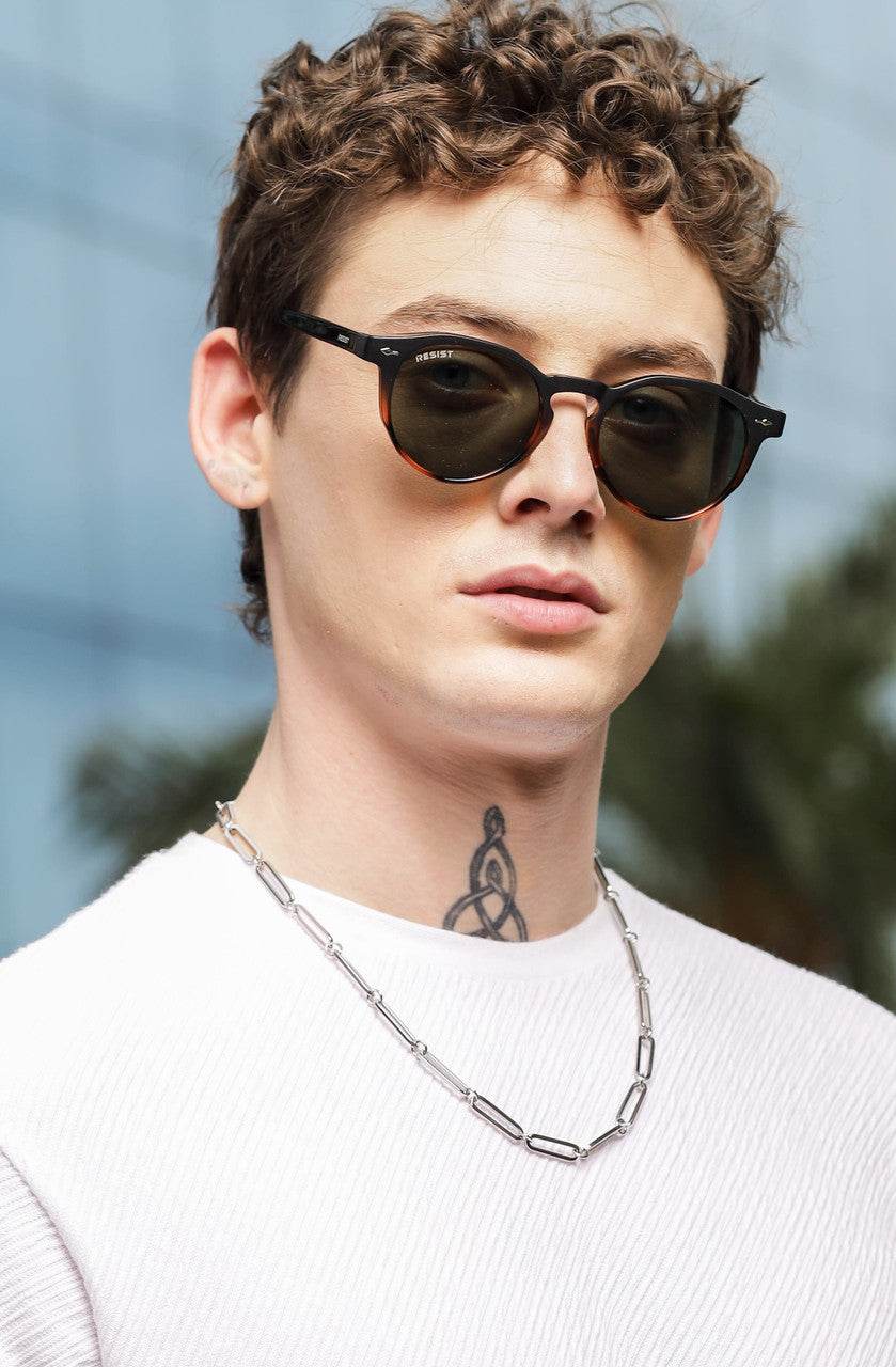 Classic Round Oval Green Wayfarer Sunglasses (50 mm) - Sunglass Lover