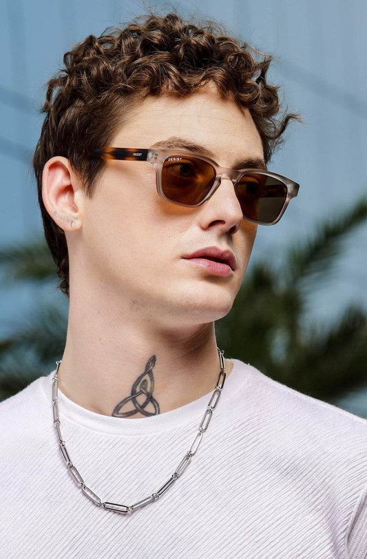 Wayfarer/Rectangular Brown Sunglasses (52 mm) - Sunglass Lover