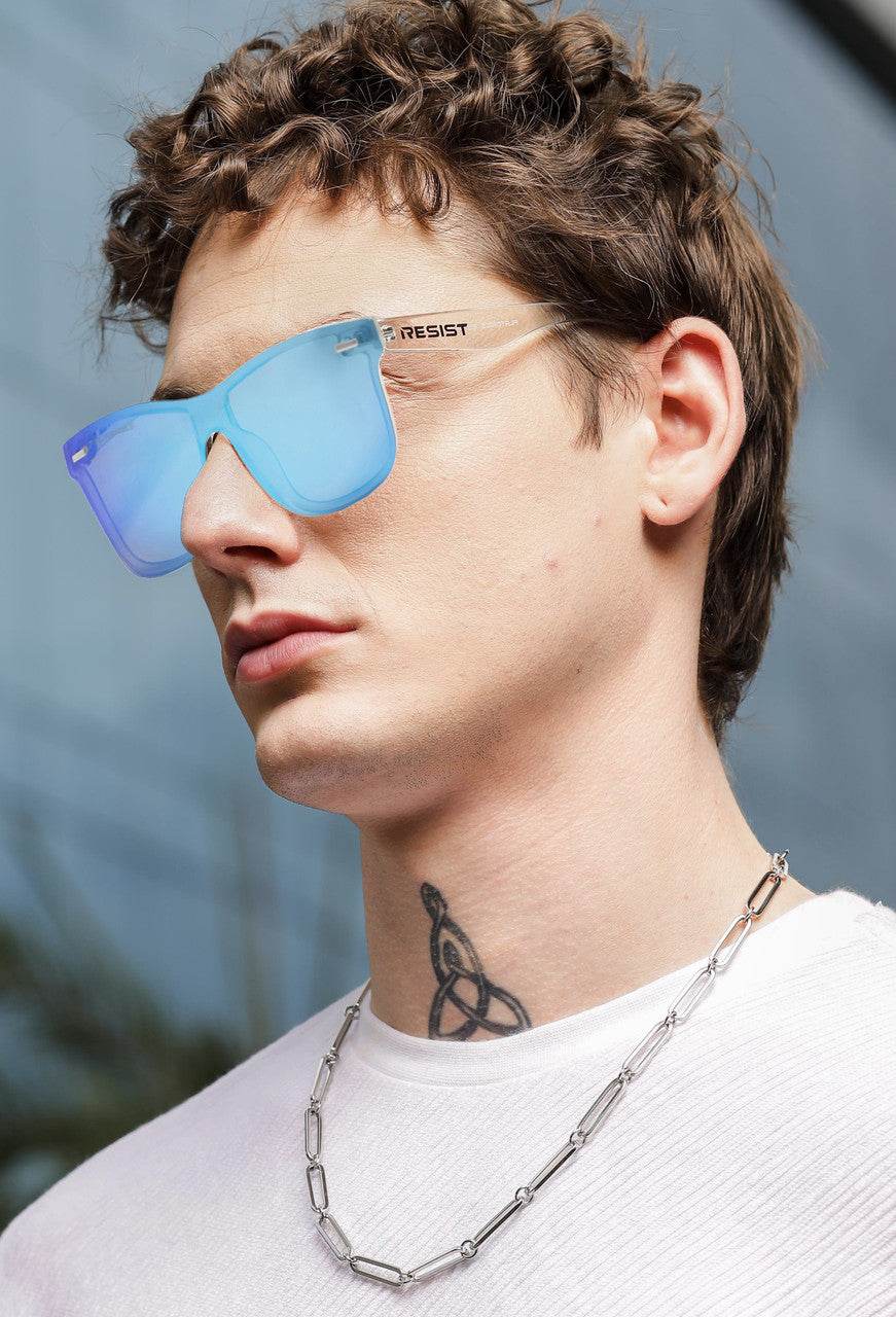 Classic Wayfarer Blue Ice Polarized Sunglasses - Sunglass Lover