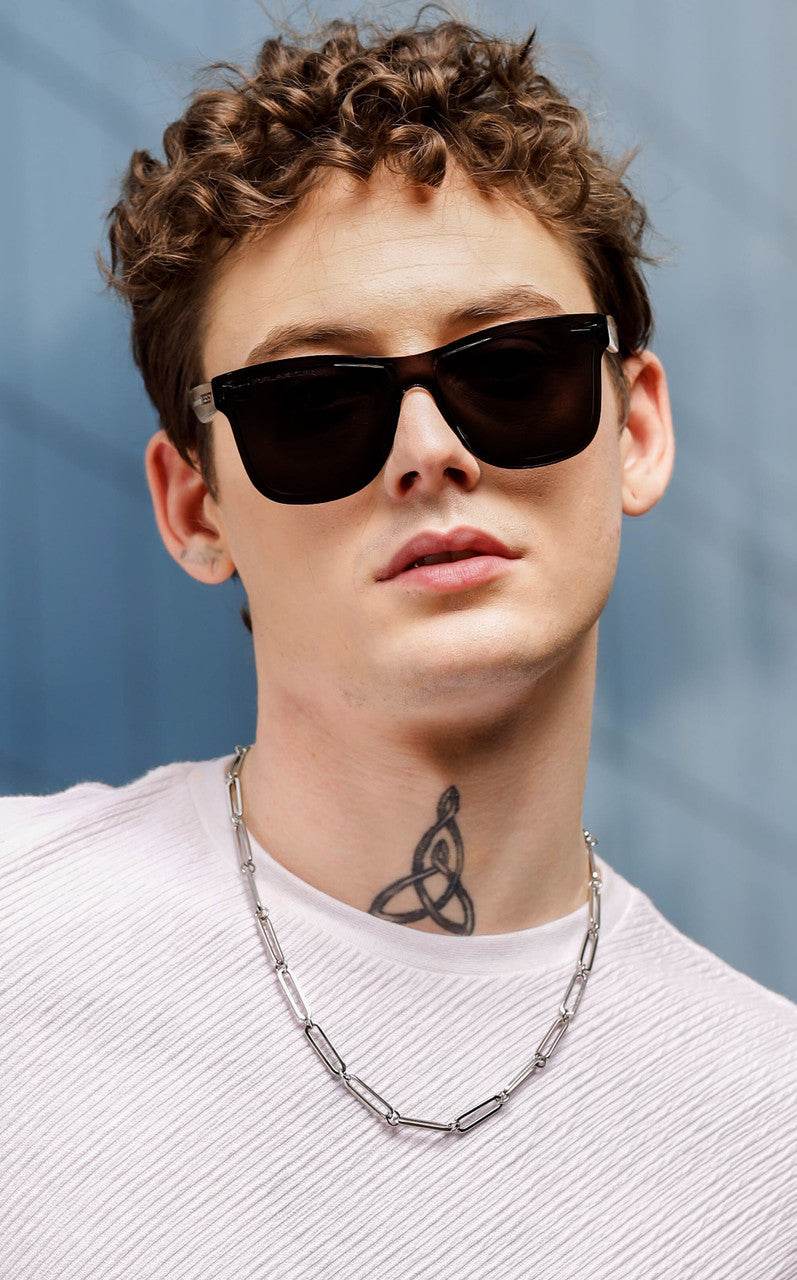 Classic Wayfarer Black Ice Polarized Sunglasses - Sunglass Lover