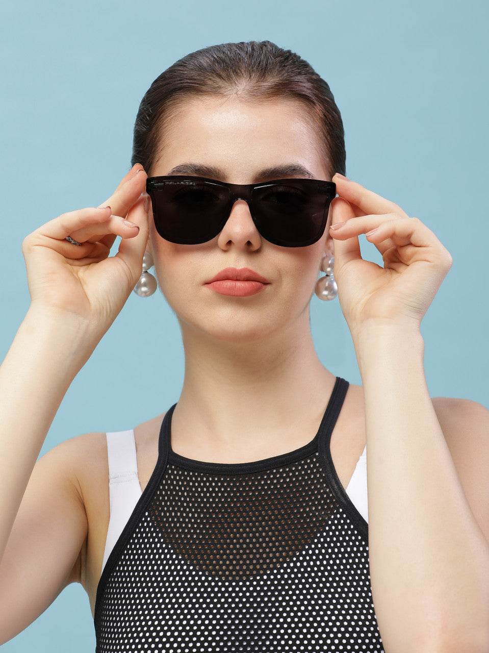 Classic Wayfarer Black Ice Polarized Sunglasses - Sunglass Lover