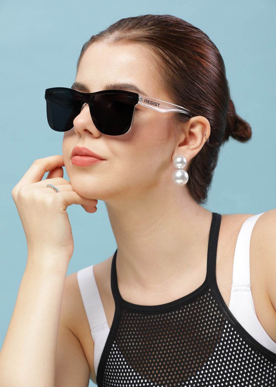 Classic Wayfarer Black Ice Polarized Sunglasses - Sunglass Lover