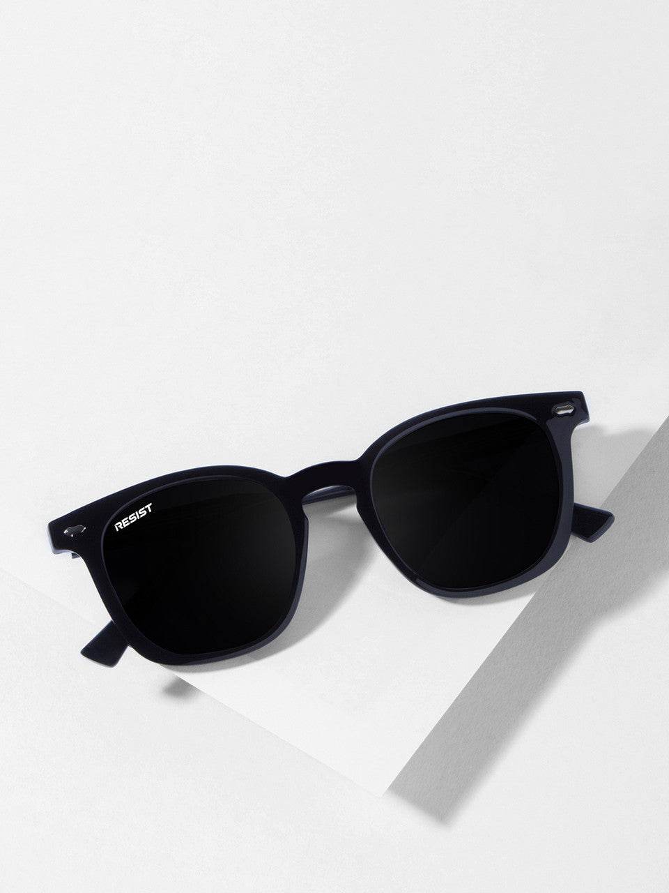 Classic Black Square Wayfarer Sunglasses (47 mm) - Sunglass Lover