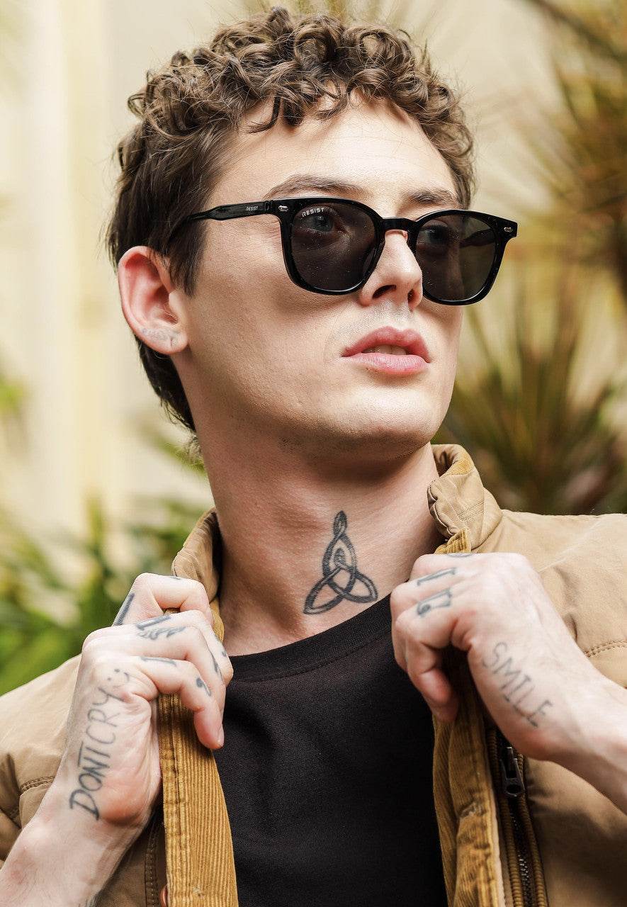 Classic Black Square Wayfarer Sunglasses (47 mm) - Sunglass Lover