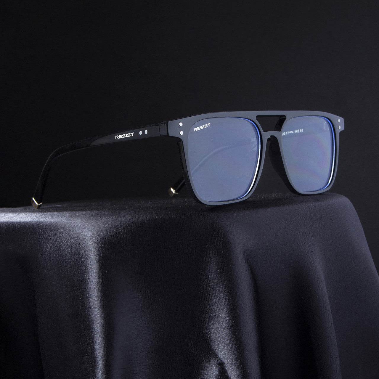 Jasper Retro Black Clear Square Eyeglasses - Sunglass Lover