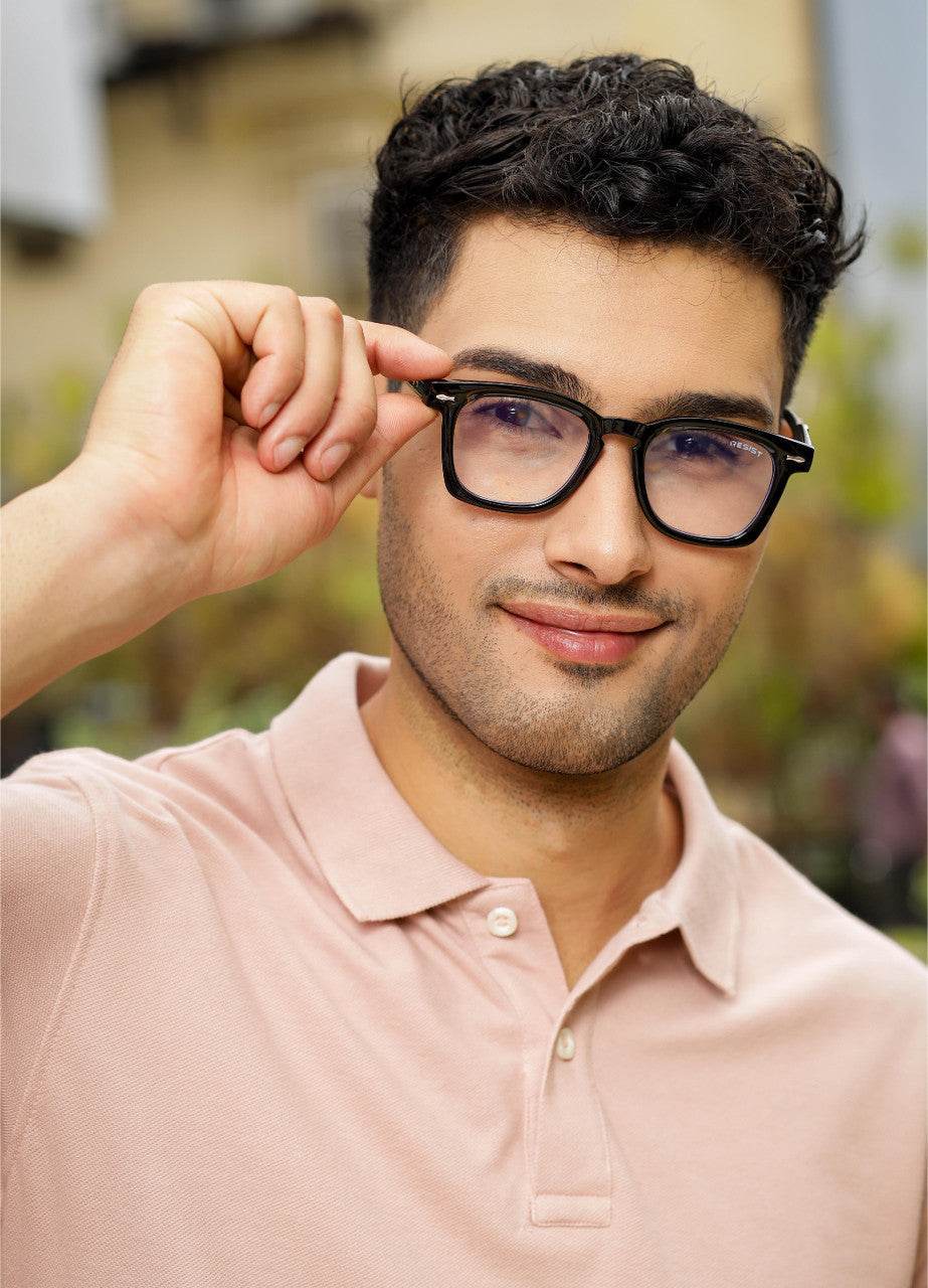 Knight Black Clear Wayfarer Eyeglasses - Sunglass Lover