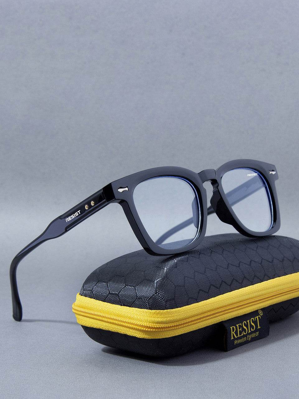 Knight Black Clear Wayfarer Eyeglasses - Sunglass Lover