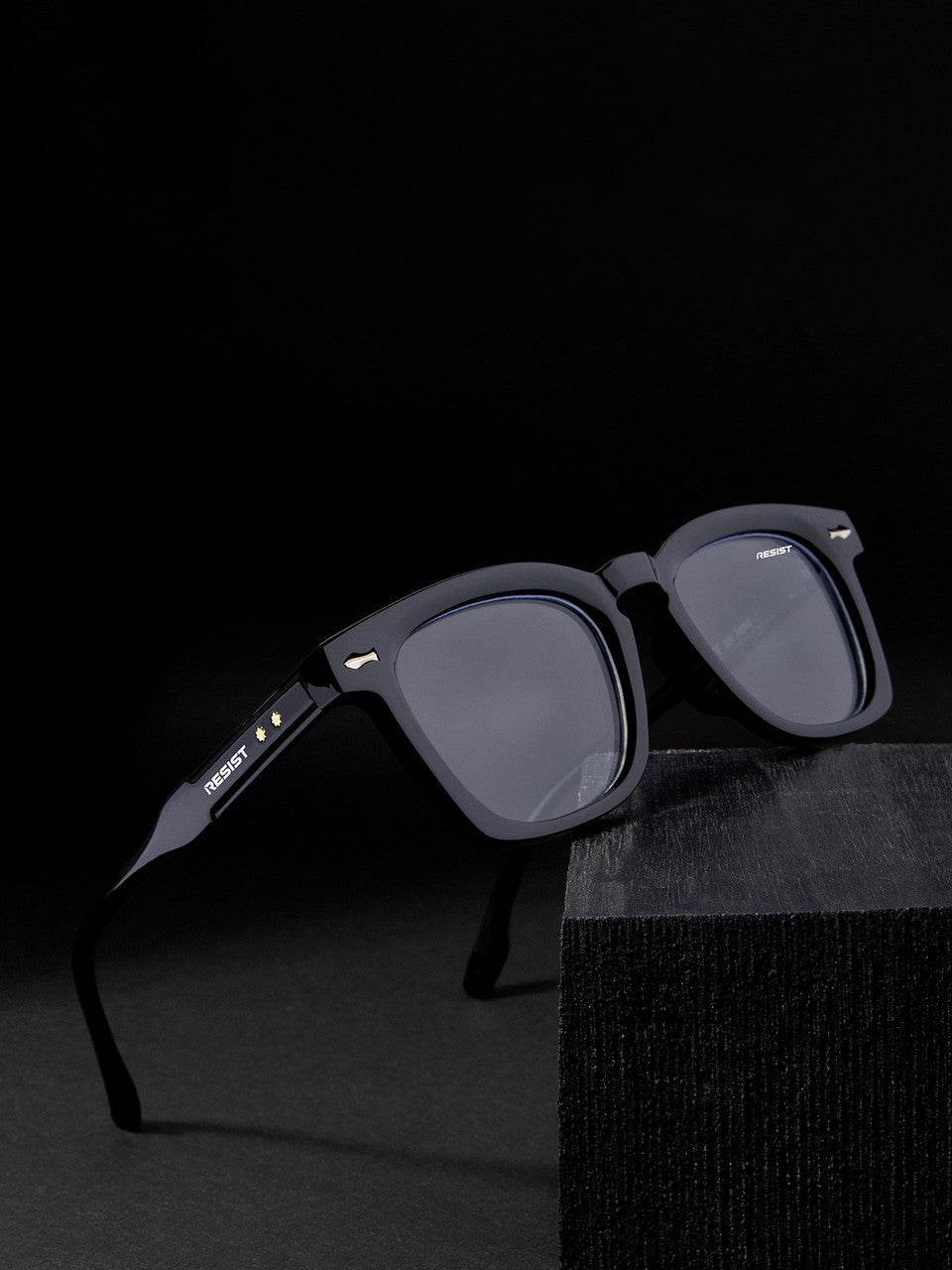 Knight Black Clear Wayfarer Eyeglasses - Sunglass Lover