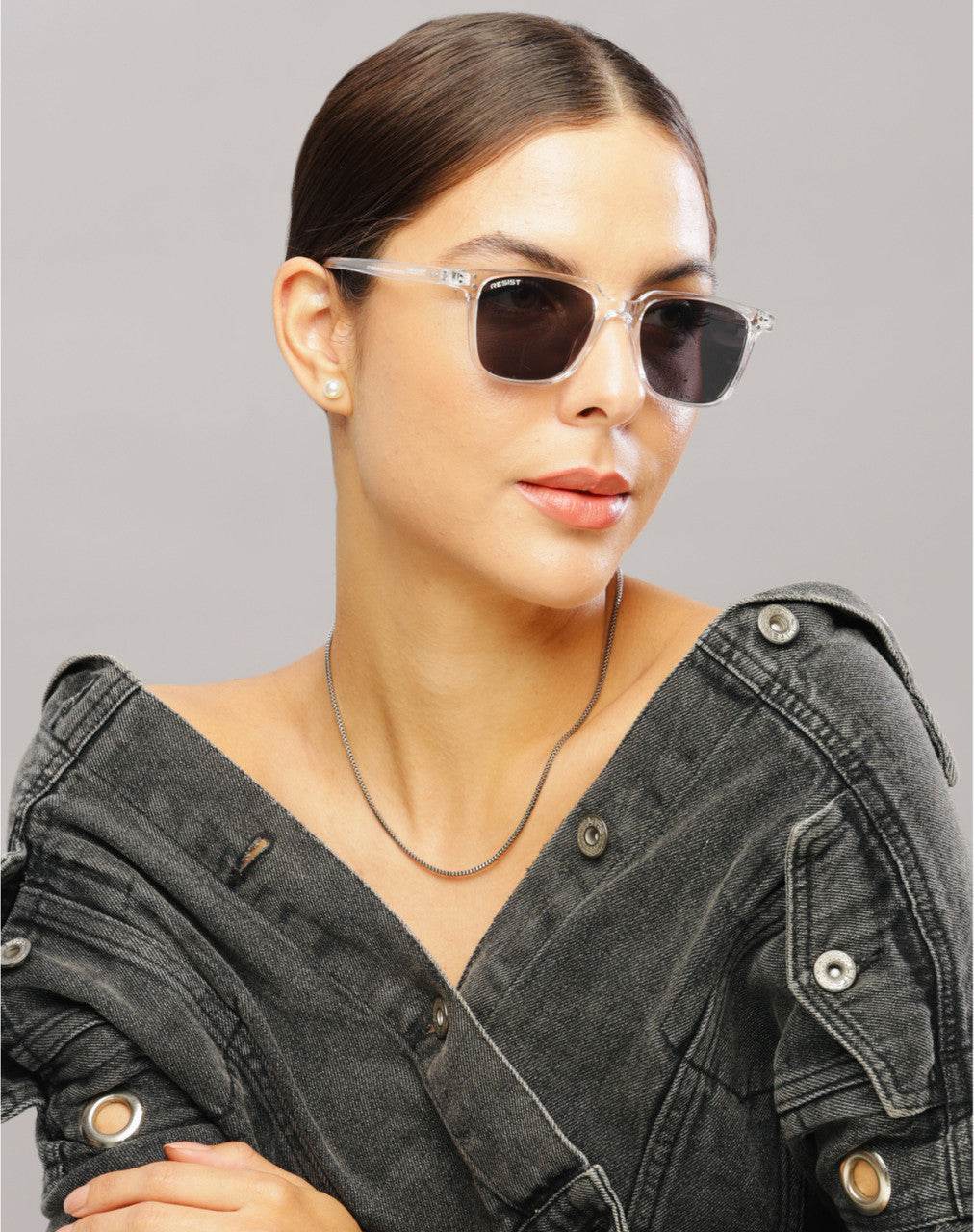 Classic Wayfarer Black Clear Sunglasses (53 mm) - Sunglass Lover