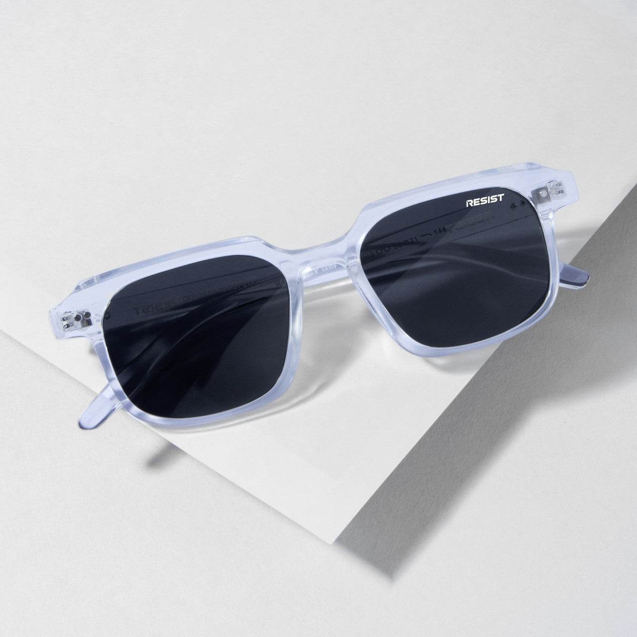Classic Ocean White Black Wayfarer Sunglasses (50 mm) - Sunglass Lover