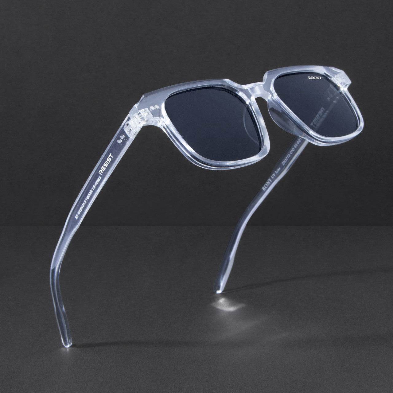 Classic Ocean White Black Wayfarer Sunglasses (50 mm) - Sunglass Lover