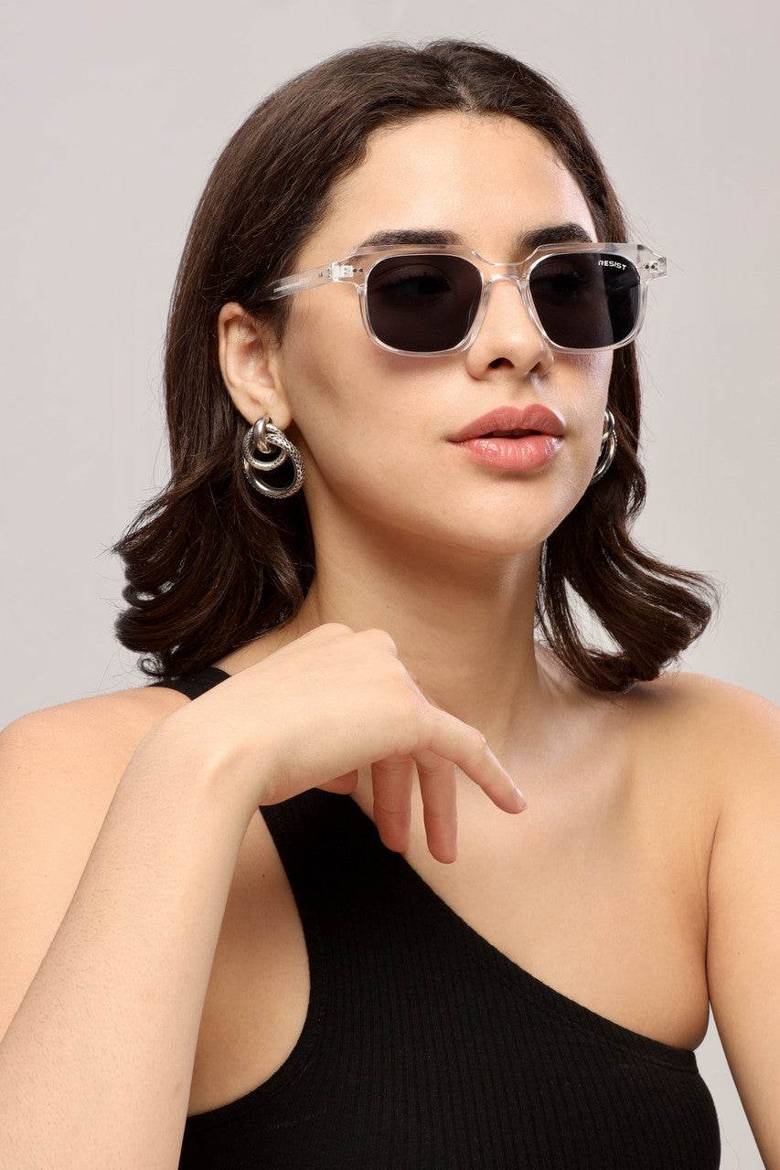 Classic Ocean White Black Wayfarer Sunglasses (50 mm) - Sunglass Lover