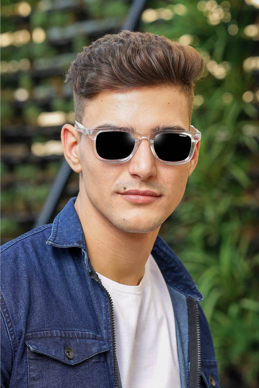 Classic Clear Black Wayfarer Sunglasses (55 mm) - Sunglass Lover