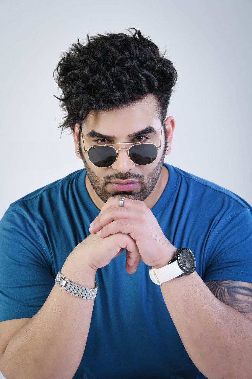 Classic Hexagonal Black Rectangular Sunglasses - Sunglass Lover