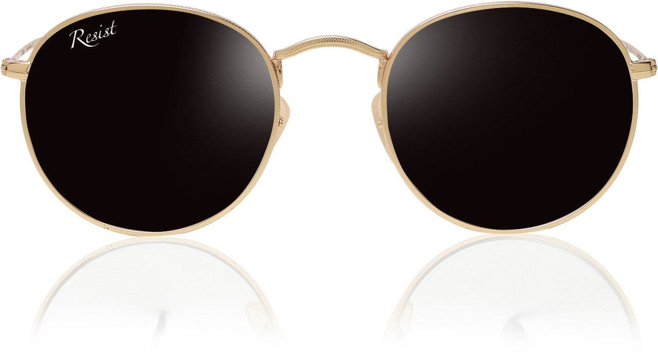 Thomas Round Sunglasses – Gold Frame - Sunglass Lover