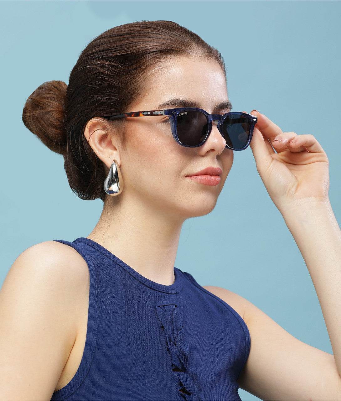 Classic Wayfarer Blue Tiger Sunglasses (58 mm) - Sunglass Lover