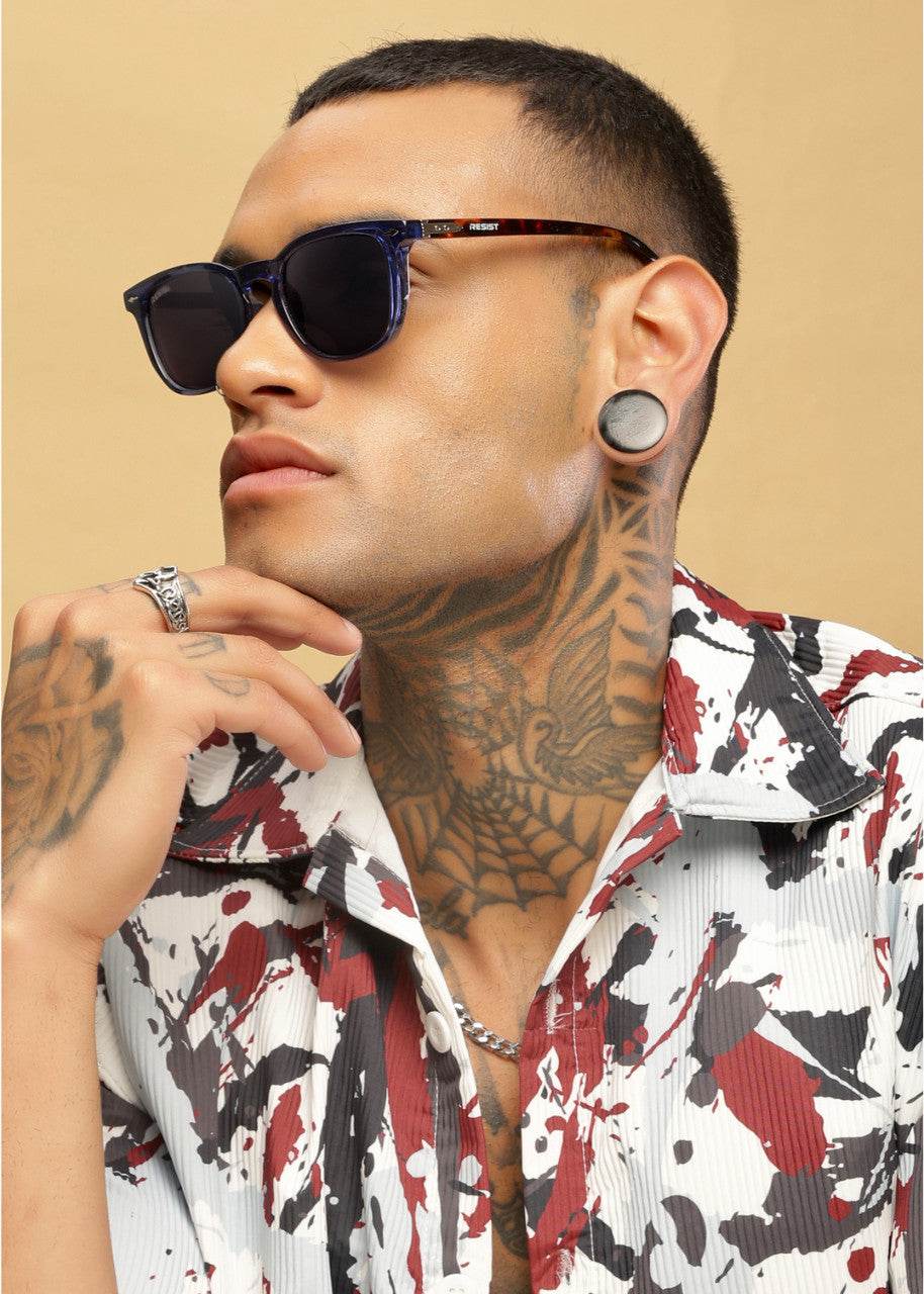 Classic Wayfarer Blue Tiger Sunglasses (58 mm) - Sunglass Lover