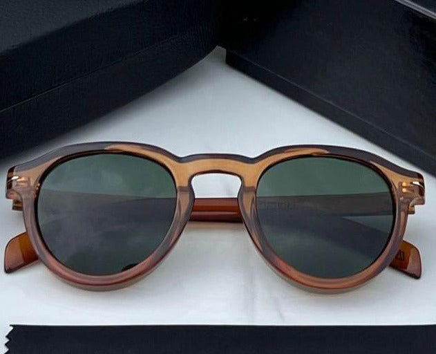 Tea Oval Green Sunglasses for Men -  Sunglass Lover - Sunglass Lover