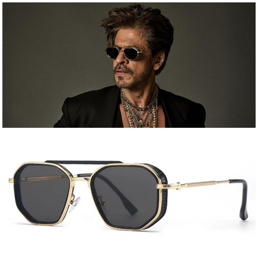 Fashion Steampunk Polygon Metal Double Beam Sunglasses | UV400 Unisex Outdoor Shades