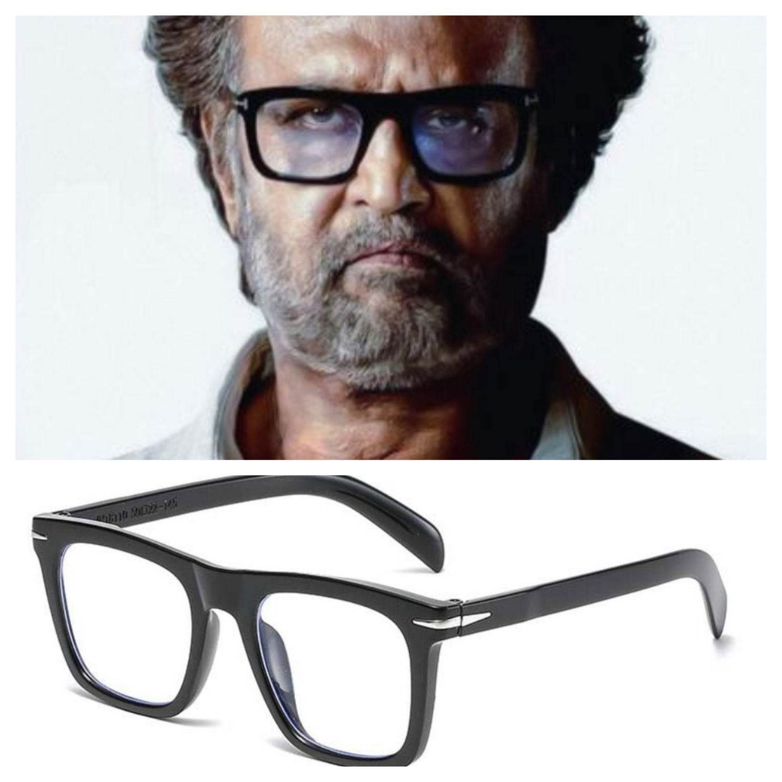 Rajnikanth Jailer Glasses Online - Antiblue Eyeglasses - SUNGLASSES MART
