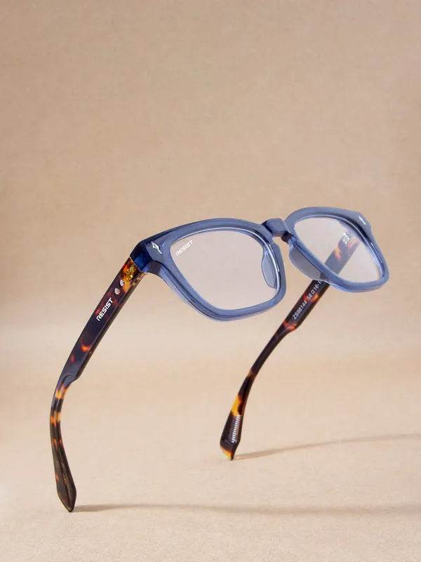 Blue Tiger wayfarer eyeglasses Antiblue by Sunglass Lover blue translucent frame with tortoiseshell arms
