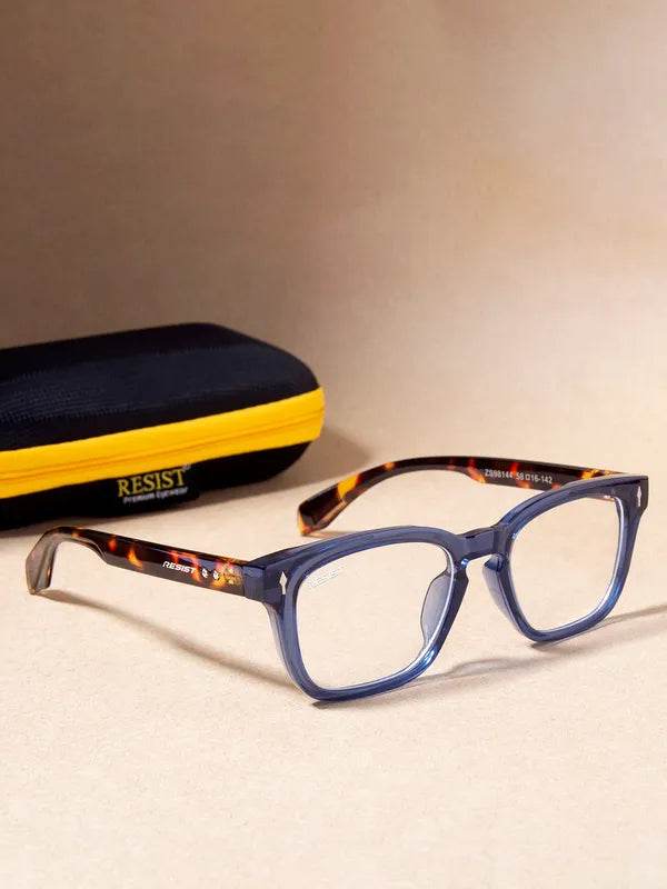 Blue Tiger wayfarer eyeglasses from Sunglass Lover antiblue lenses blue frames tortoiseshell arms