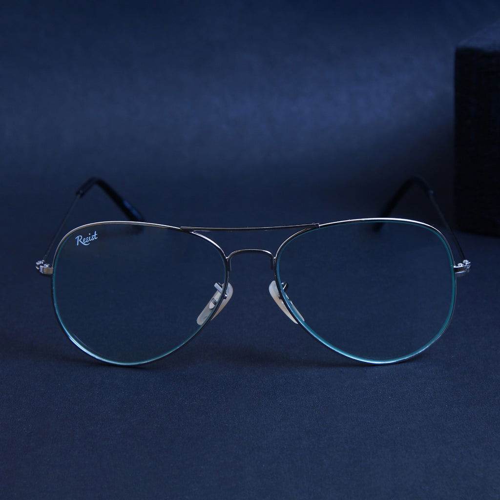 Sunglass Lover aviator metal frame day night driving sunglasses with blue tinted lenses and adjustable nose pads