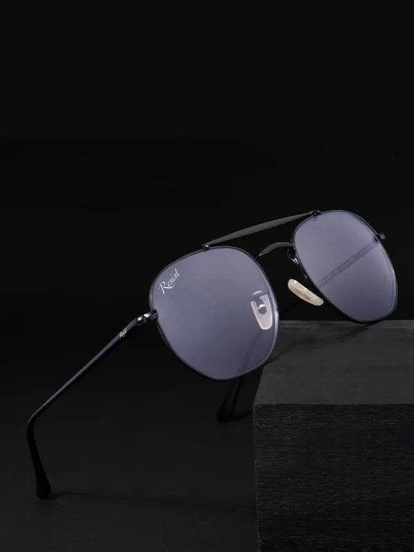 Sunglass Lover metal aviator eyeglasses with gray photochromic day night glasses lenses and adjustable nose pads