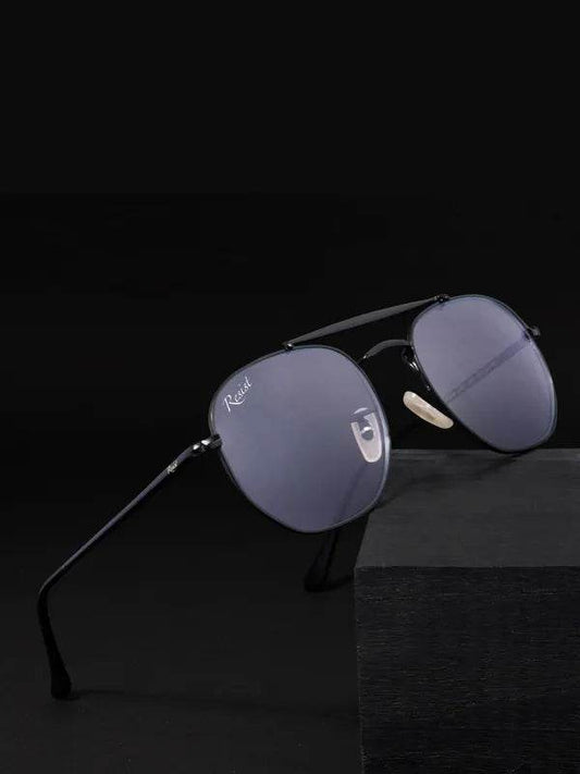 Sunglass Lover metal aviator eyeglasses with gray photochromic day night glasses lenses and adjustable nose pads