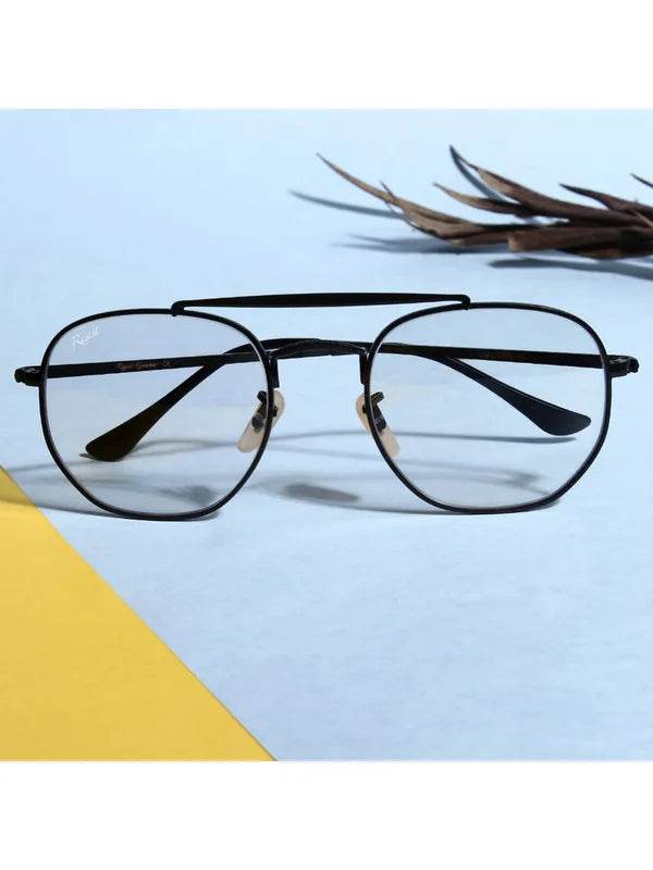 Sunglass Lover black metal aviator eyeglasses with double bridge photochromic day night glasses for driving